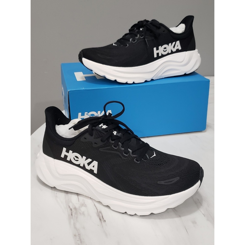 NEW SIZE 9 Hoka One One Arahi 8 Black White 1168691-BWHT Women's Sneakers Shoes